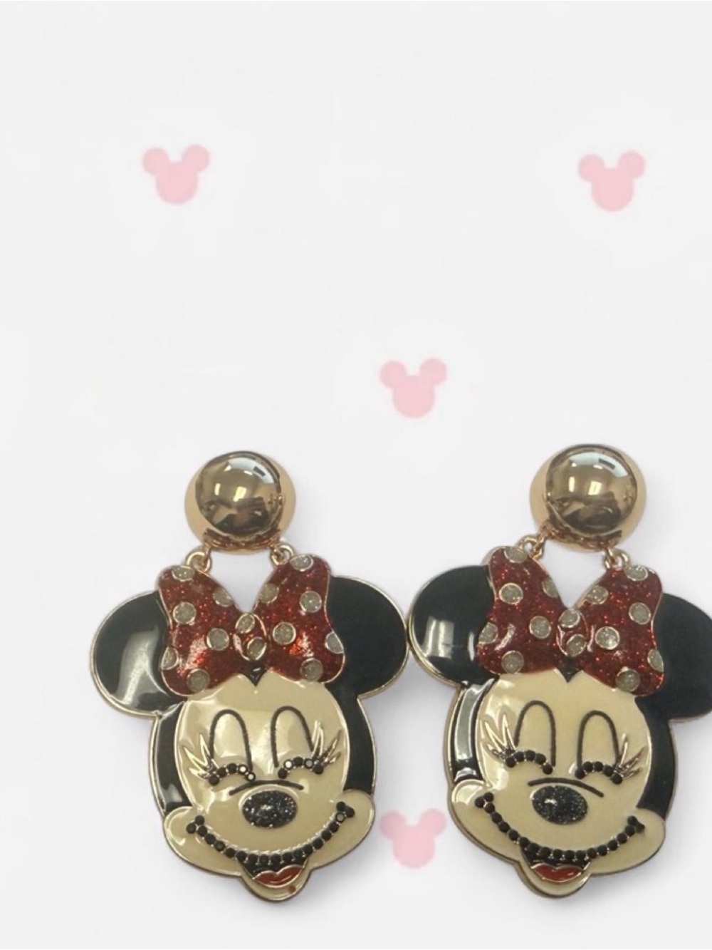 Disney x BaubleBar Minnie Mouse Dangle Statement Earrings